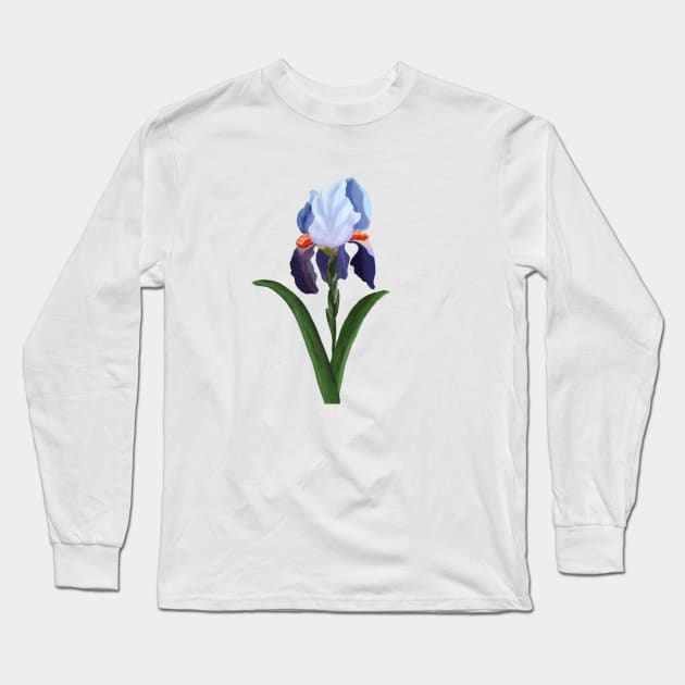 Iris flower Long Sleeve T-Shirt by Nastya Li